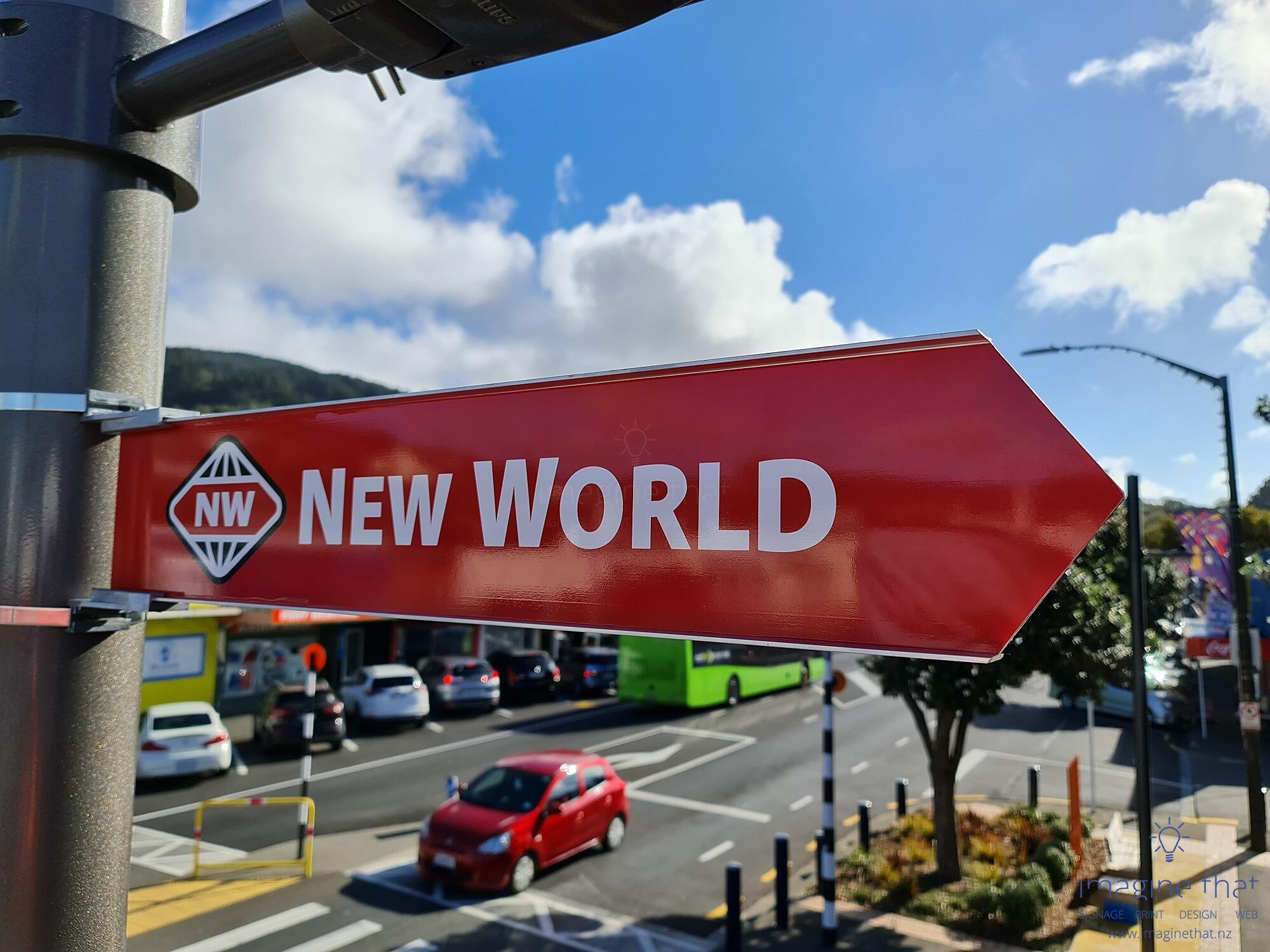 Outdoor Signage | New World | New Zealand