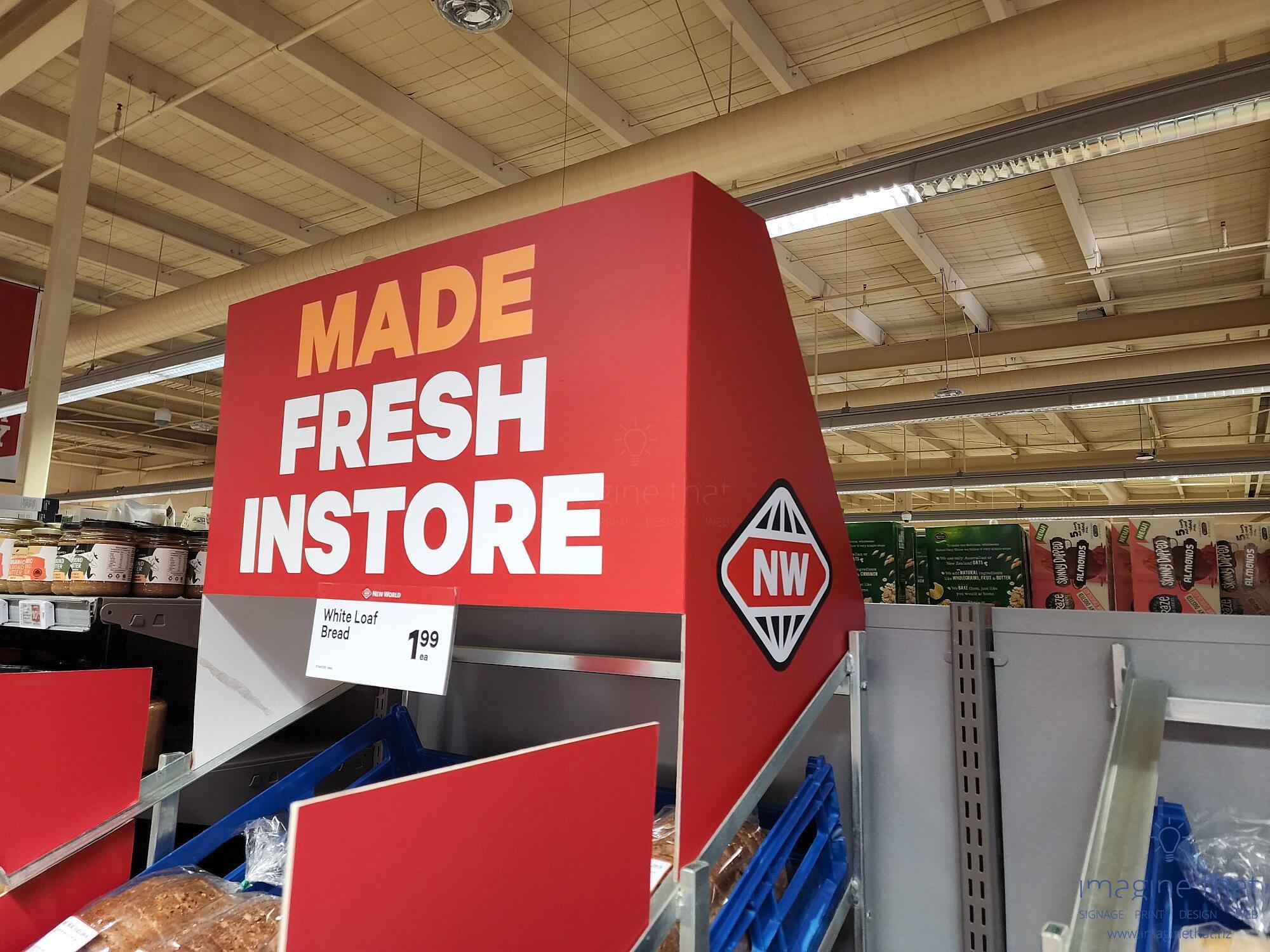 Promotional Signage | New World | New Zealand
